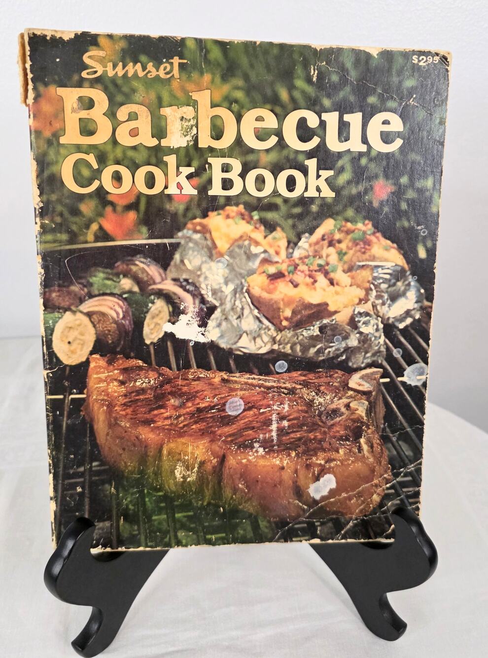 Vtg 1979 Sunset Barbecue Cookbook Paperback Very Loved Very Used Still Wonderful